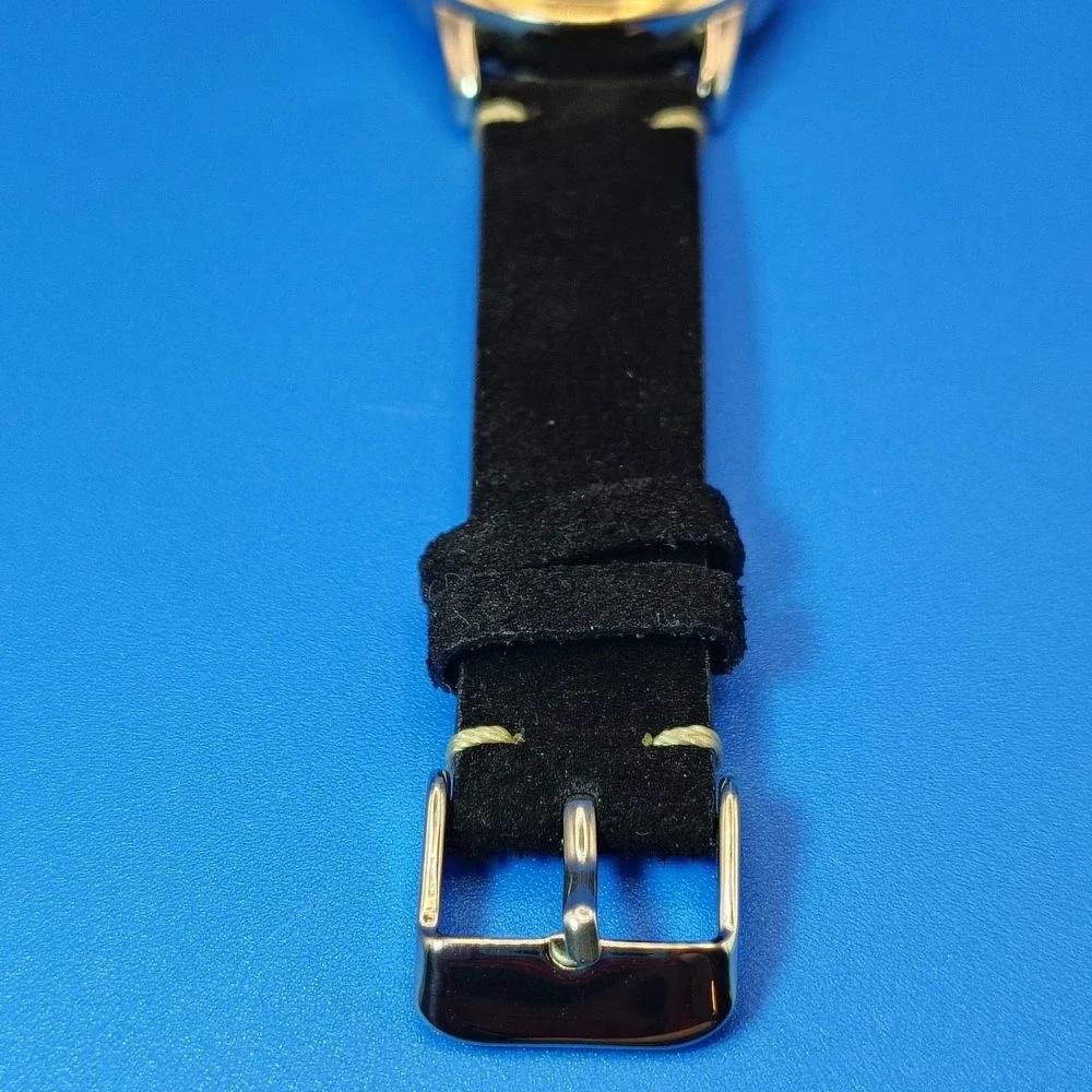 Vintage 2006 Timex Easy Reader Indiglo Date 35mm Mens Quartz Watch New Strap